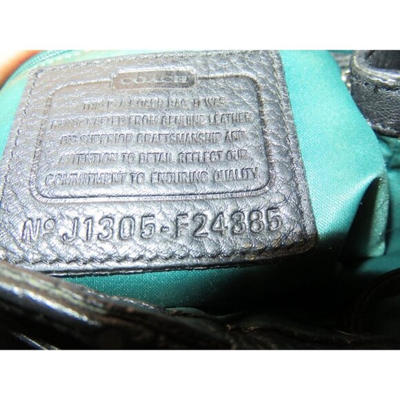 Coach Park Black Pebbled Leather Backpack Daypack Turn lock F24385 main image 4